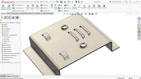 sheet metal forming solidworks|solidworks sheet metal forming tool.